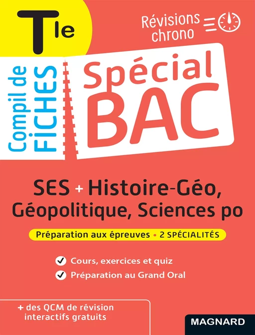 Spécial Bac Compil de Fiches SES-Histoire-Géo-Géopolitique-Sciences Po Tle Bac 2025 - Sophie Mattern, Céline Charles, Nicolas Verlaque - Magnard