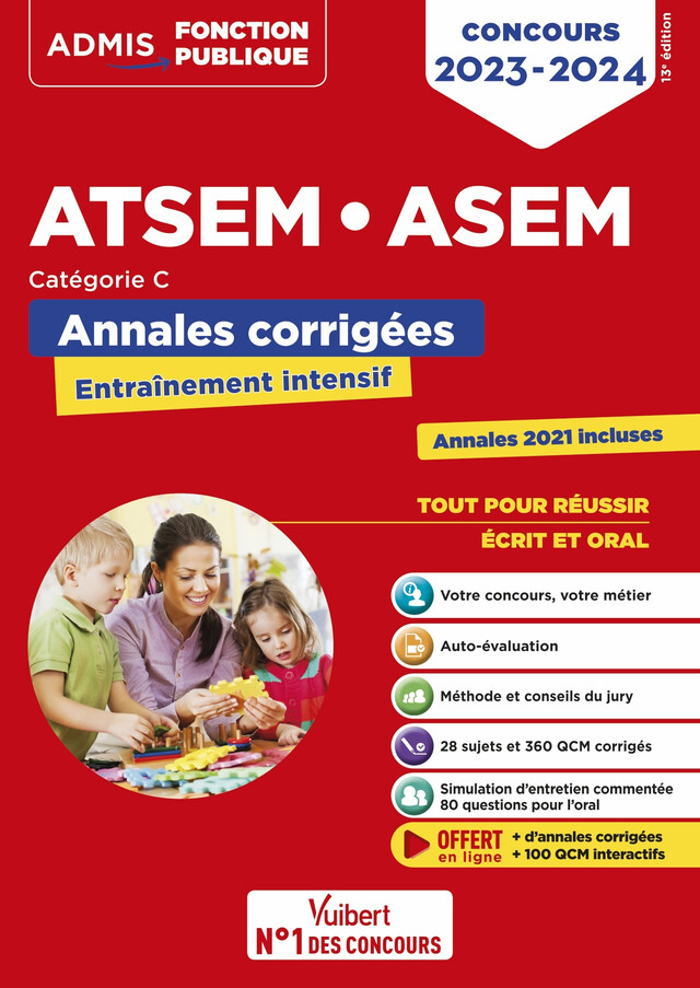 Concours ATSEM et ASEM - Catégorie C - Annales corrigées - Élodie Laplace, Caroline Dubuis-Morel - Vuibert