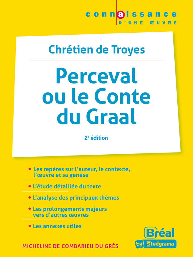 Perceval ou le conte du graal - Chrétien de Troyes - Micheline De Combarieu Du Grès - Bréal