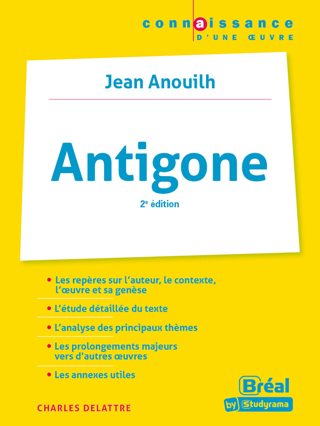 Antigone - Jean Anouilh - Charles Delattre - Bréal