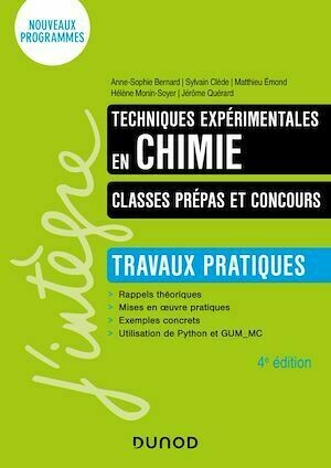 Techniques expérimentales en chimie - Classes prépas et concours - 4e éd. -  Collectif - Dunod
