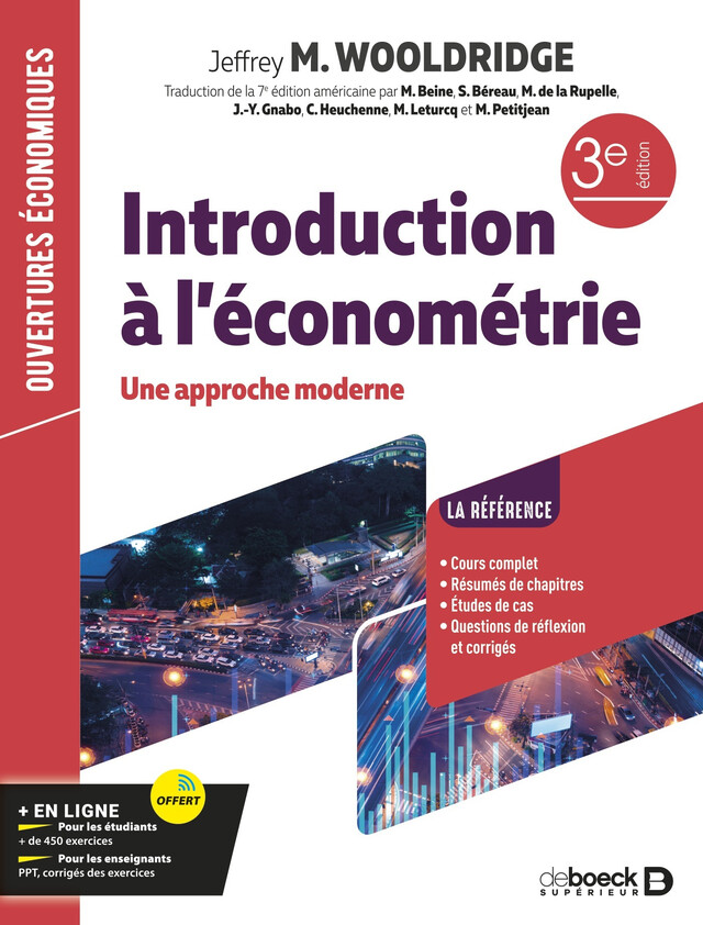 Introduction à l'économétrie - Jeffrey Wooldridge - De Boeck Supérieur