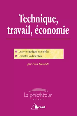 Technique, travail, économie