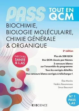 PASS Tout en QCM Biochimie, Biologie moléculaire, Chimie organique - 4e éd.