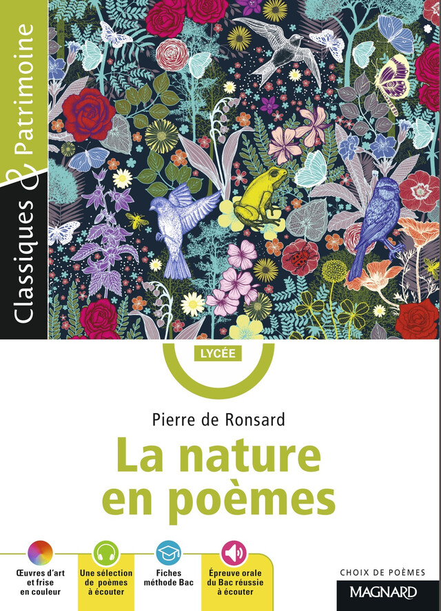 La nature en poèmes - Classiques et Patrimoine - Michèle Fitte, Pierre de Ronsard - Magnard