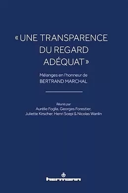 « Une transparence du regard adéquat »