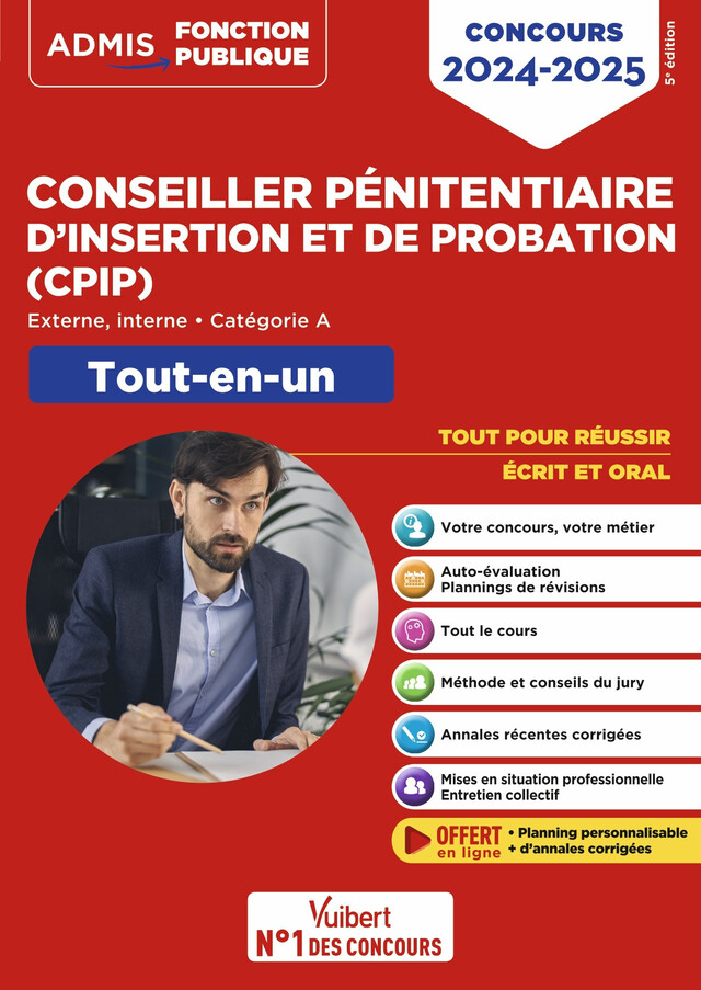 Concours Conseiller pénitentiaire d'insertion et de probation (CPIP) - Catégorie A - Tout-en-un - Christophe Blondel-Deblangy, Pierre-Brice Lebrun - Vuibert
