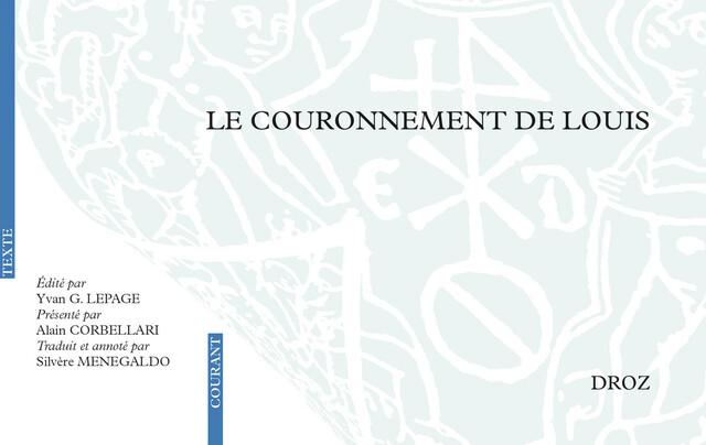 Le Couronnement de Louis -  - Librairie Droz