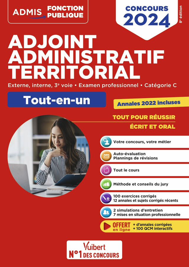 Concours Adjoint administratif territorial - Catégorie C - Tout-en-un - Olivier Bellégo - Vuibert