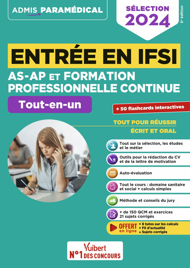 Entrée en IFSI pour AS-AP et formation professionnelle continue (FPC) - Sébastien Drevet, Isabelle Bisutti, Marion Gauthier - Vuibert