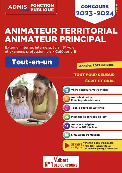 Concours Animateur territorial et Animateur principal - Catégorie B - Concours 2023-2024 - Olivier Bellégo - Vuibert