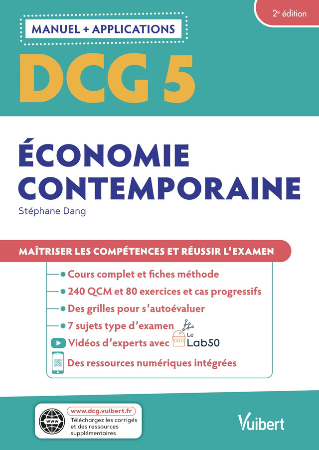DCG 5 - Économie contemporaine : Manuel et Applications - Stéphane Dang - Vuibert