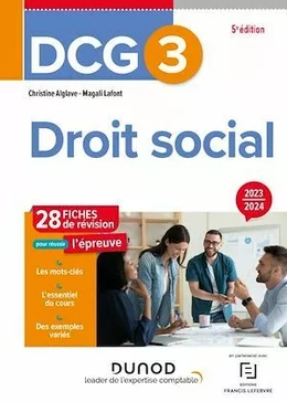 DCG 3 - Droit social - Fiches 2023-2024