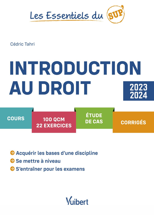 Introduction au droit 2023/2024 - Cédric Tahri - Vuibert