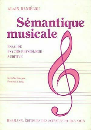 Sémantique musicale - Alain Daniélou - Hermann