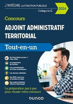 Concours Adjoint administratif territorial - 2024 -  Collectif - Dunod