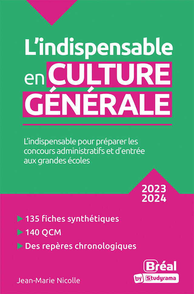 L'indispensable en culture générale - 2023-2024 - Jean-Marie Nicolle - Bréal