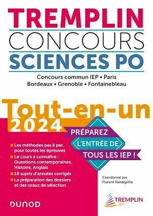 Tremplin Concours Sciences Po Tout-en-un 2024 - Pierre-Emmanuel Guigo, Florent VANDEPITTE, Judith Leverbe, Alexia Roussel - Dunod