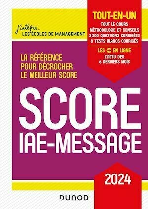 Score IAE-Message - 2024 -  Collectif - Dunod