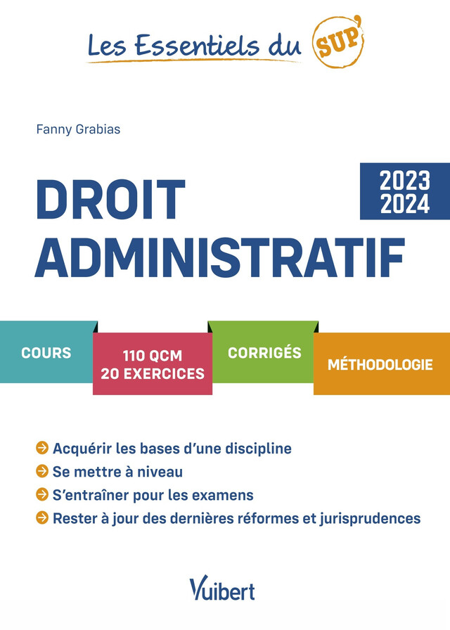 Droit administratif 2023/2024 - Fanny Grabias - Vuibert