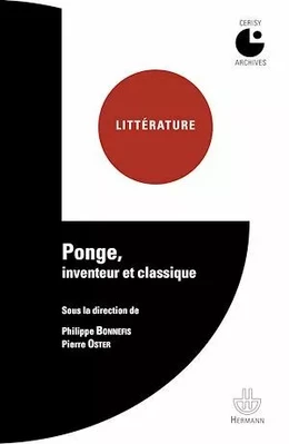 Ponge, inventeur et classique