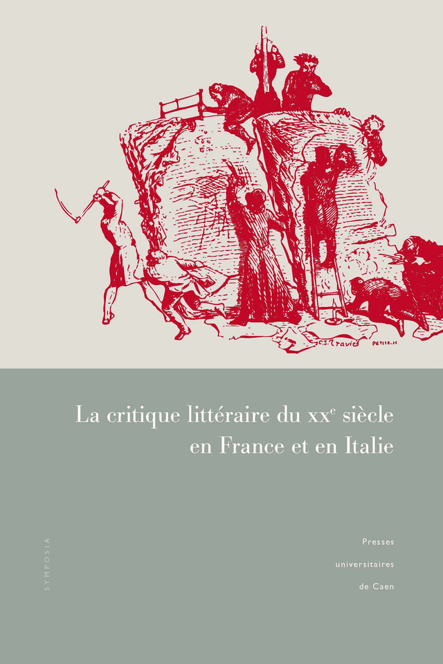 La critique littéraire du XXe siècle en France et en Italie -  - Presses universitaires de Caen