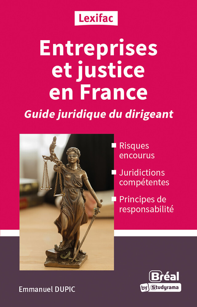 Entreprises et justice en France : Guide juridique du dirigeant - Emmanuel Dupic - Bréal
