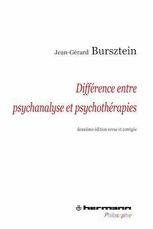 Différence entre psychanalyse et psychothérapies - Jean-Gérard Burzstein - Hermann
