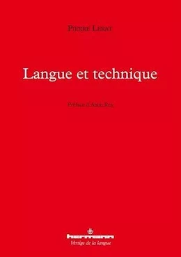 Langue et technique