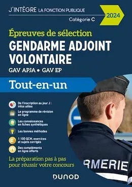 Epreuves de sélection Gendarme adjoint volontaire 2024