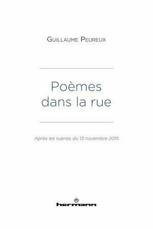 Poèmes dans la rue - Guillaume Peureux - Hermann