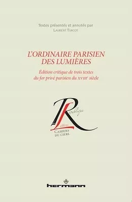 L'ordinaire parisien des Lumières