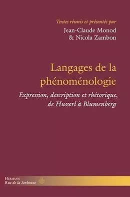 Langages de la phénoménologie