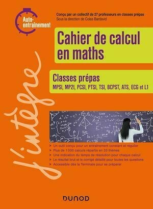 Cahier de calcul en maths - Colas Bardavid - Dunod