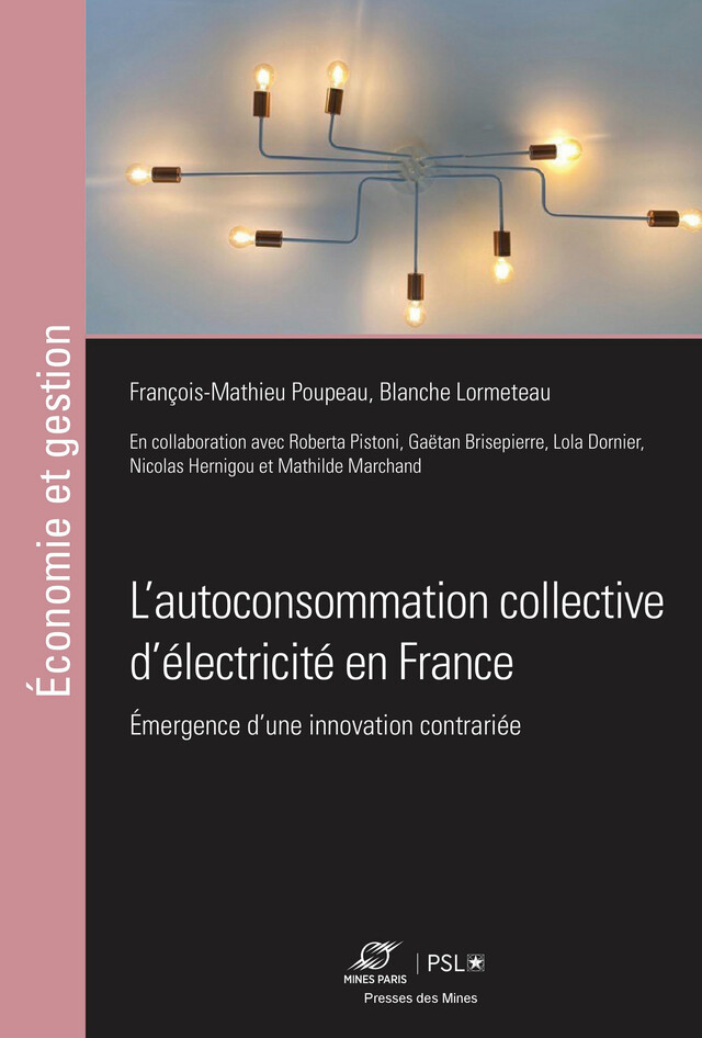 L’autoconsommation collective d’électricité en France - François-Matthieu Poupeau, Blanche Lormeteu - Presses des Mines via OpenEdition