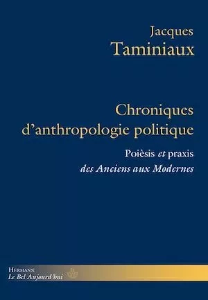 Chroniques d'anthropologie politique - Jacques Taminiaux - Hermann