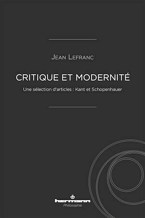 Critique et Modernité - Jean Lefranc - Hermann