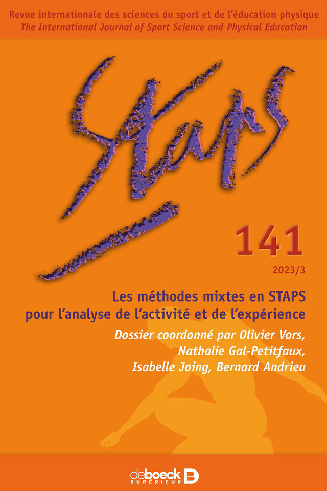 Staps n° 141 -  Collectif - Revues De Boeck Supérieur