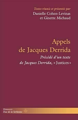 Appels de Jacques Derrida - Danielle Cohen-Levinas - Hermann