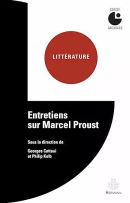 Entretiens sur Marcel Proust