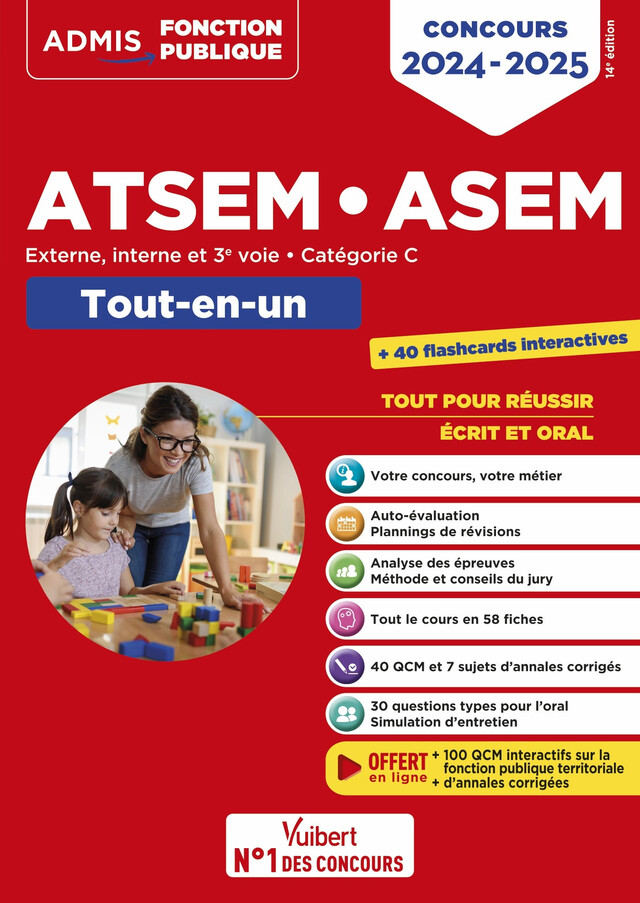 Concours ATSEM et ASEM - Catégorie C - Tout-en-un - Élodie Laplace - Vuibert
