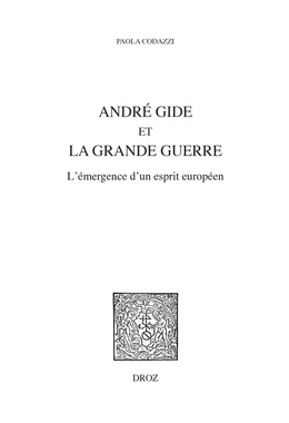 André Gide et la Grande Guerre