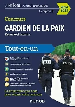 Concours Gardien de la paix 2024-2025