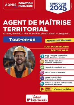 Concours Agent de maîtrise territorial 2025 - Catégorie C - Tout-en-un