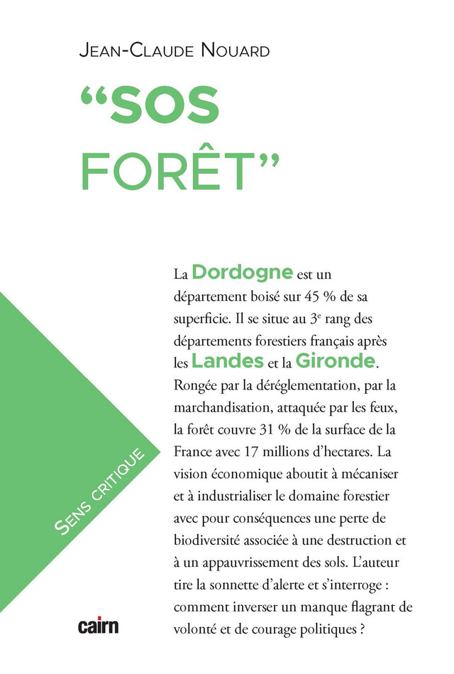 SOS forêt - Jean-Claude Nouard - Cairn