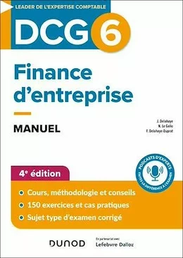 DCG 6 - Finance d'entreprise - Manuel - 4e éd.