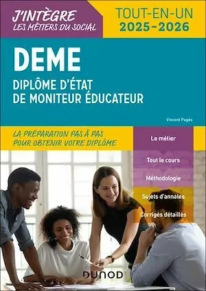 DEME - Diplôme d'État de Moniteur Éducateur - 2025-2026 - Vincent Pagès - Dunod