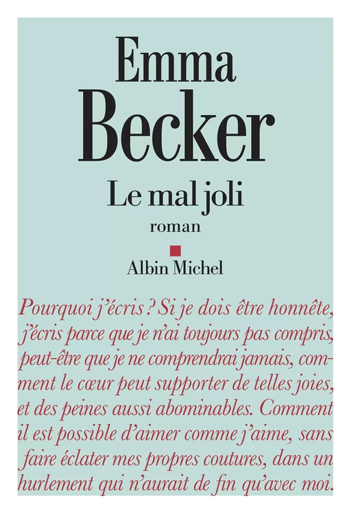 Le Mal joli - Emma Becker - Albin Michel