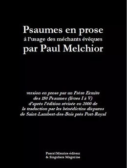 Psaumes en prose