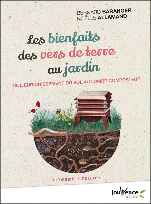 Les bienfaits des vers de terre au jardin - Noëlle Allamand, Bernard Baranger - Éditions Jouvence